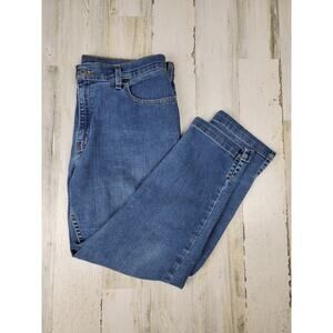 Levi's Cropped Blue Jeans Size 14 MIS (23L × 16W)‎